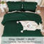 Ensemble d'édredon très foncé vert émeraude, ensemble de literie 3 pièces Boho Vintage Solid Forest Ruffle, ensemble de lit léger toutes saisons (édredon 104 x 90 po et 2 taies d'oreiller)-130873978-130873974