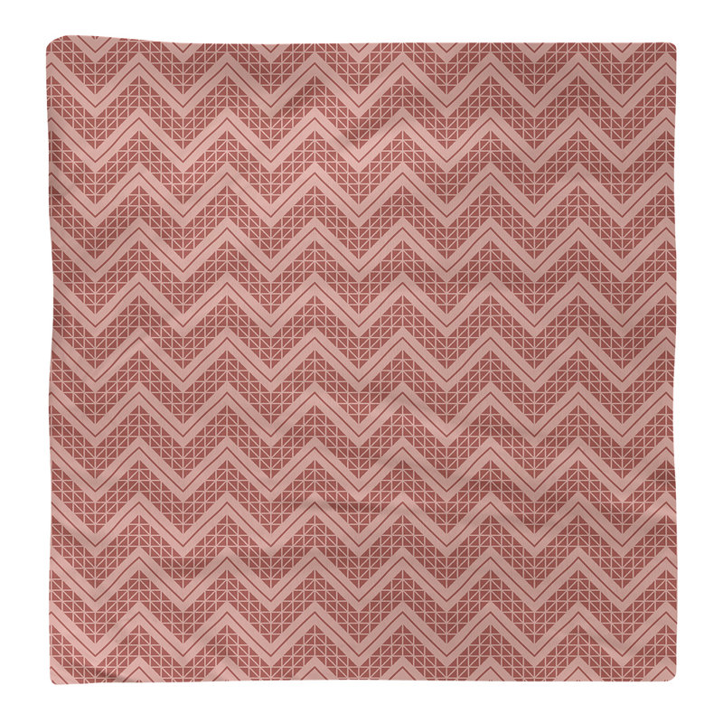 Serviette de coton à la main inversée classique Stephenie, H 0,1 po x l 22 po x P 22 po, Corail, Polyester sergé