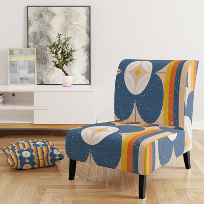 Fauteuil de chambre rembourré Mid-Century
