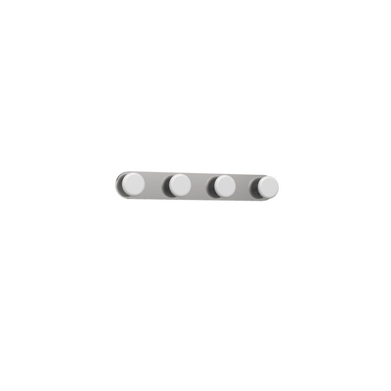 Rezz 4 - Light LED Bath Bar, Brushed Nickel