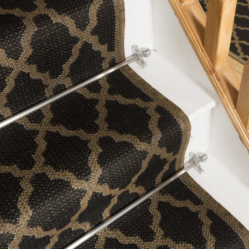 Stair Runner Trellis Flatweave Area Rug, Runner 66 x 570 cm