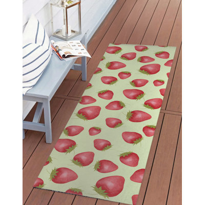 Tapis d'extérieur Summer Strawberries