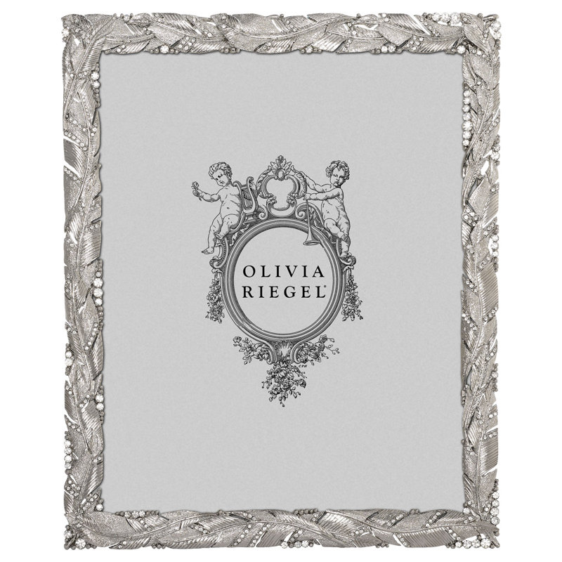 Preen Rectangle Picture Frame, Silver, 8" W x 10" H