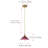 1-Purple red dimmable glass pendant light