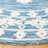 Hand Tufted Wool/Cotton Southwestern Rug in Blue-2011004124