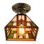 Plafonnier semi-encastré Litfad Tiffany Mission Style