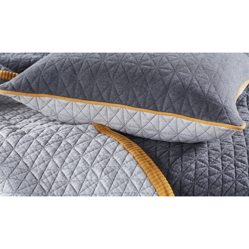 Kirk 100% Cotton Zipper Sham, Standard/Twin