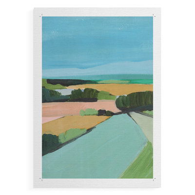 Couleurs vives de campagne II - impression sur toile seulement - non encadrée