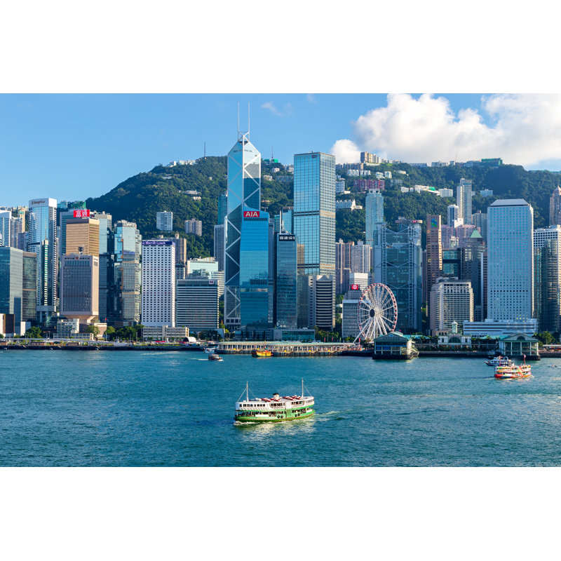 Hong Kong Cityscape by Danielvfung - Wrapped Canvas Print, 30cm H x 46cm W