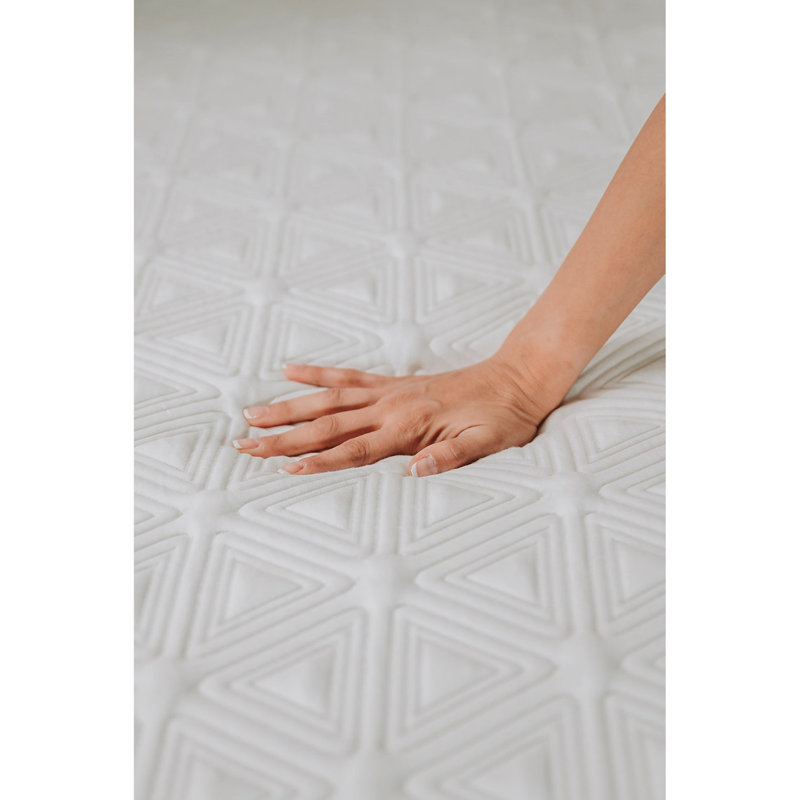 Matelas très grand en mousse viscoélastique gélifiée Sleep de 8 po - Mousse ventilée de 1 po, 3 coussins de 400 g / m², base 4 densité Pure Cooling, 76 W frais, 53 lb