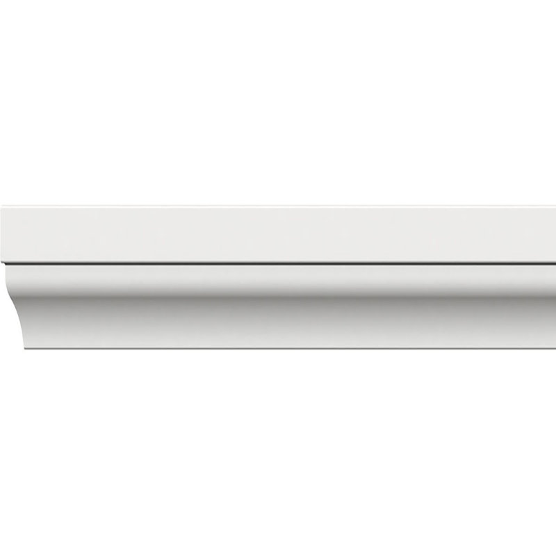 Back Band Moulding, PVC, 1 1/2"H x 96"W x 1 3/8"D