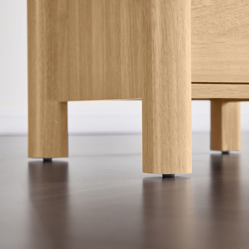 Table de chevet 15,8 po - Rangement à 3 niveaux, détails métalliques