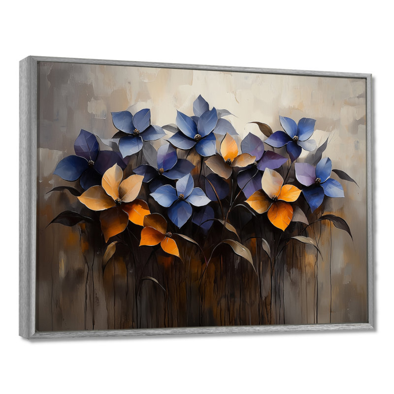 Magnolias Fantasy Field I - Magnolias, impressions sur toile, H 34 po x l 44 po, Impression encadrée flottante, Argent argent