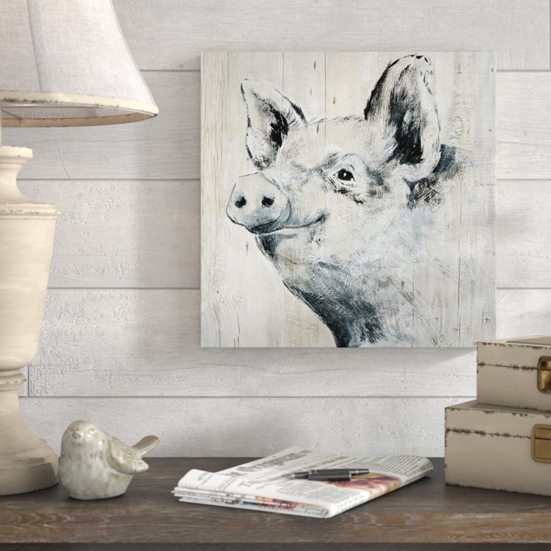 « howdy neighbor ii », reproduction de dessin, Toile tendue, H 16 po x l 16 po x P 1,5 po