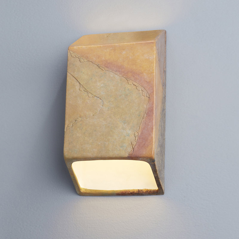 Applique murale d'extérieur 1 lumière DEL Caeli, Ardoise jaune récolte
