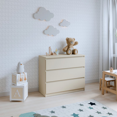 90 cm W Chest of 3 Drawers