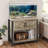 3-in-1 Space-Saving Aquarium Stand with Built-In Storage and Power Outlets-268967515