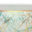 14" Abstract Green & Gold Fishbowl