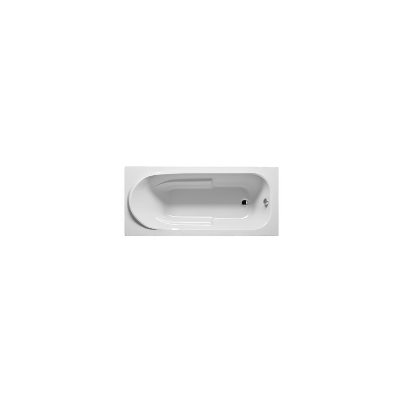 x Soaking Acrylic Bathtub, 75cm H x 155cm L x 85cm D