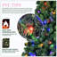 Arbre de Noël en PVC avec 280 lumières DEL Wi-Fi Music Sync - Contrôle de l'application, 917 pointes, branches articulées, effets bicolores, support en métal