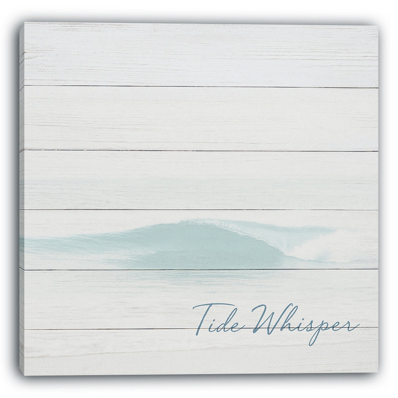 Art mural sur toile Tide Whispers - Minimalist Coastal, H 41 po x l 41 po