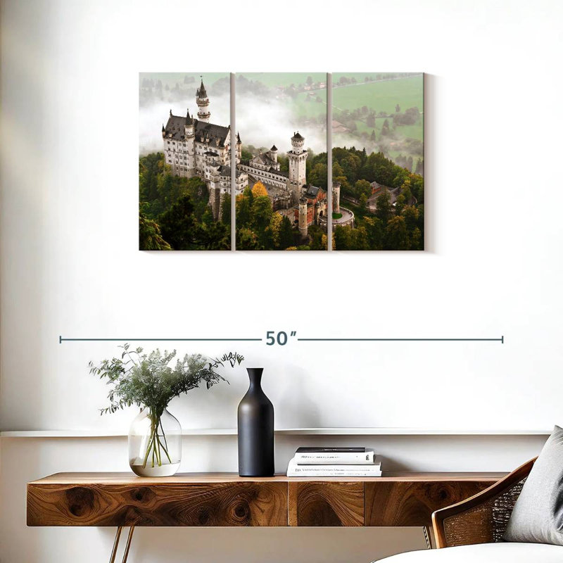 Lilie Misty Neuschwanstein Castle, H 20 po x l 33 po