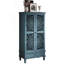 Armoire de rangement rustique avec tiroir, armoire décorative sculptée à 2 portes-811394568