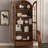Nut-brown Solid Wood+Glass Display Cases-120539000