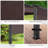 Costway Brown Replacement Canopy for Pergola