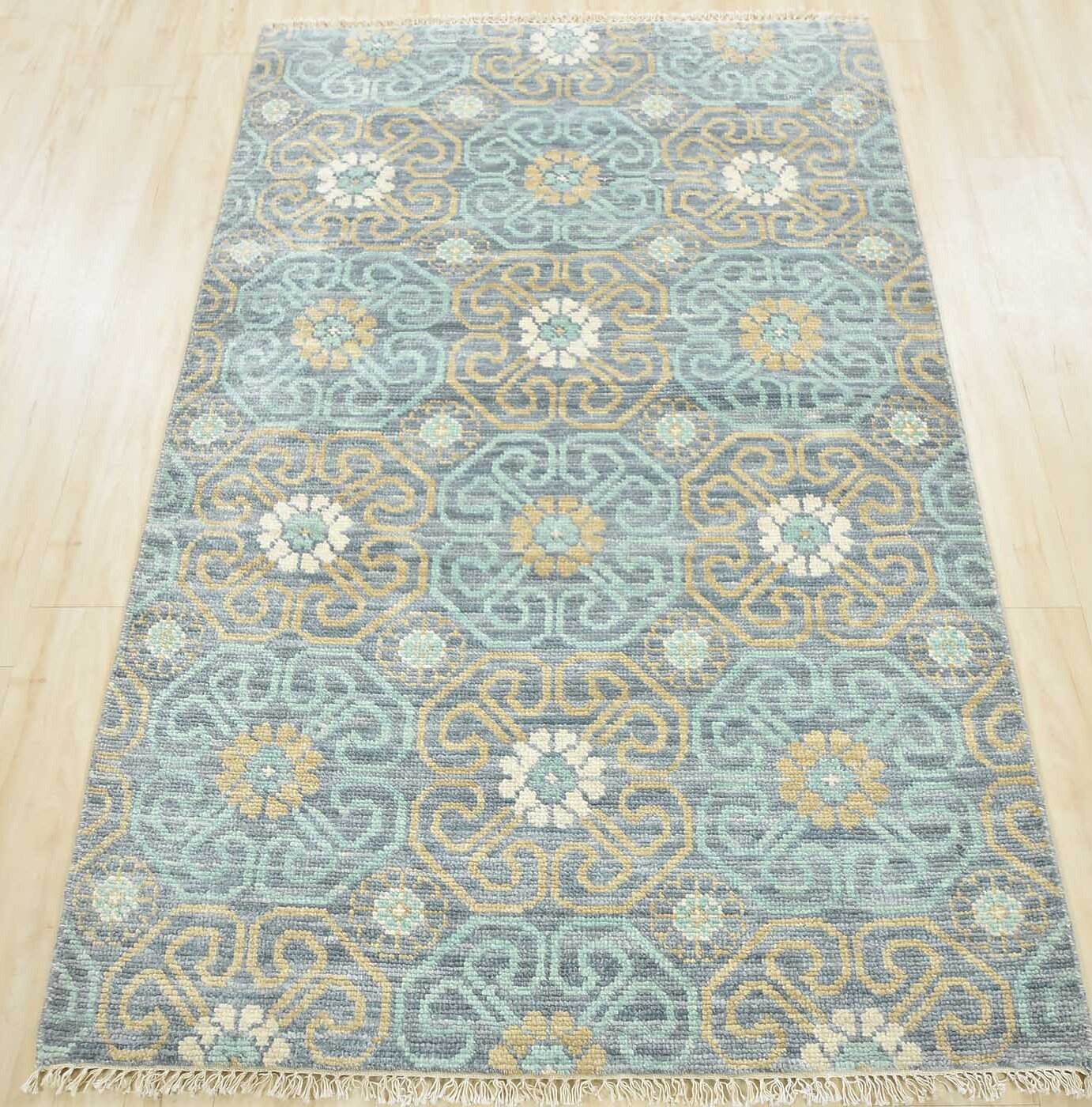 Isabelline One-of-a-Kind 3' X 4'6 New Age Wool Area Rug in