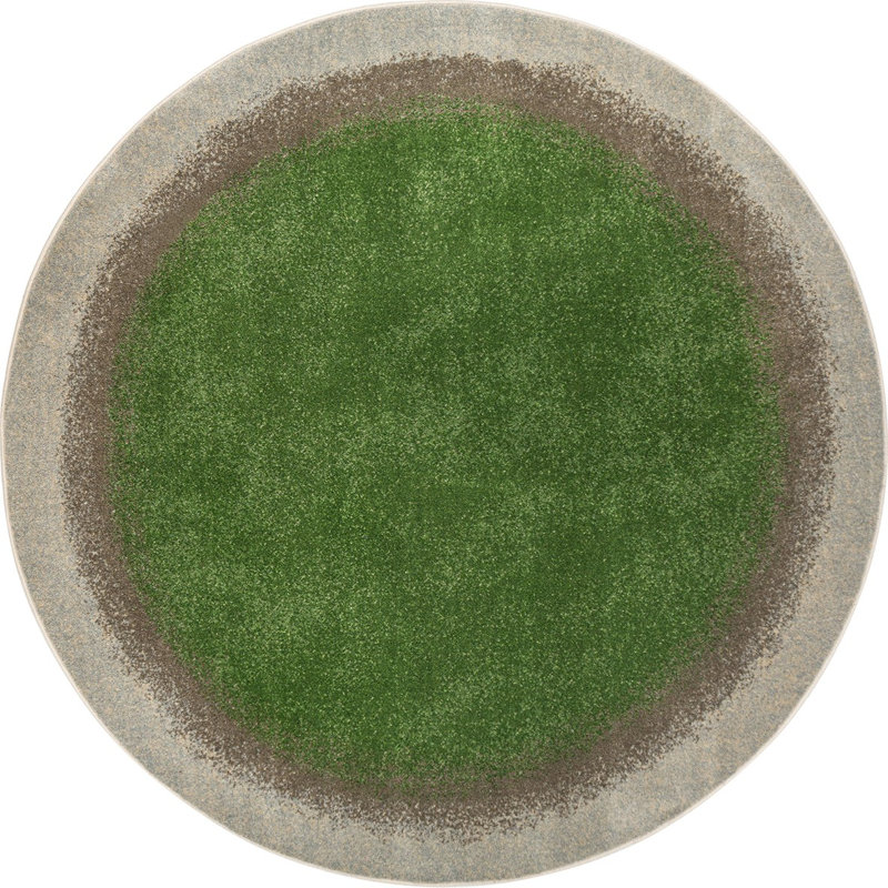 Tapis Grounded by Joy Carpets, Rond 5 pi 4 po