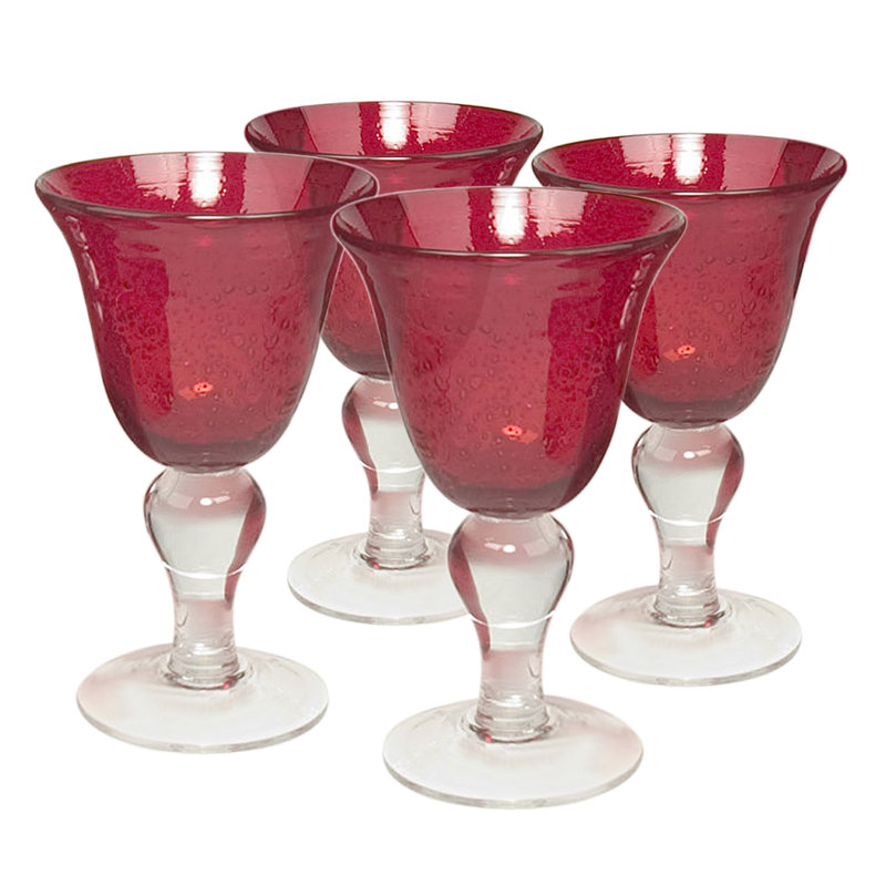 8 oz. Abingdon Verre à pied en verre, Rubis