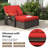 Berrera Rectangle Wicker Patio Daybed with Cushions-590592324