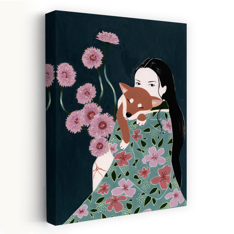 Art contemporain, art mural chien contemporain, H 60 po x l 40 po