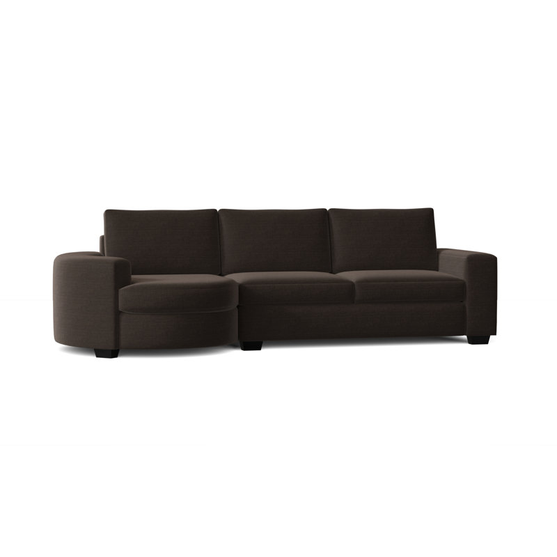 Canapé modulaire Anastase, Gris anthracite Jango, Espresso