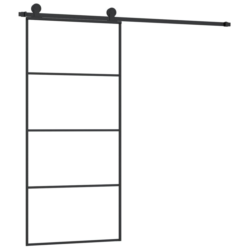 Ambera Glass Sliding Doors, 205cm H x 90cm W