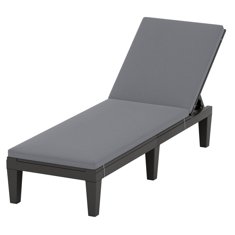 Outdoor Chaise Lounge (Set Of 2), Gray