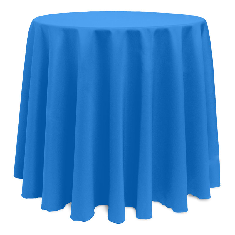 Solid Color Round Tablecloth, 3, Cobalt