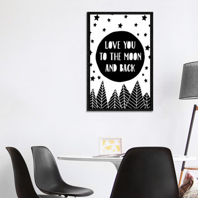 To The Moon 1 Piece Wall Art on Canvas