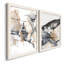 Ruckus III - Ensemble de 2 peintures sur toile encadrées-62241378-62241405