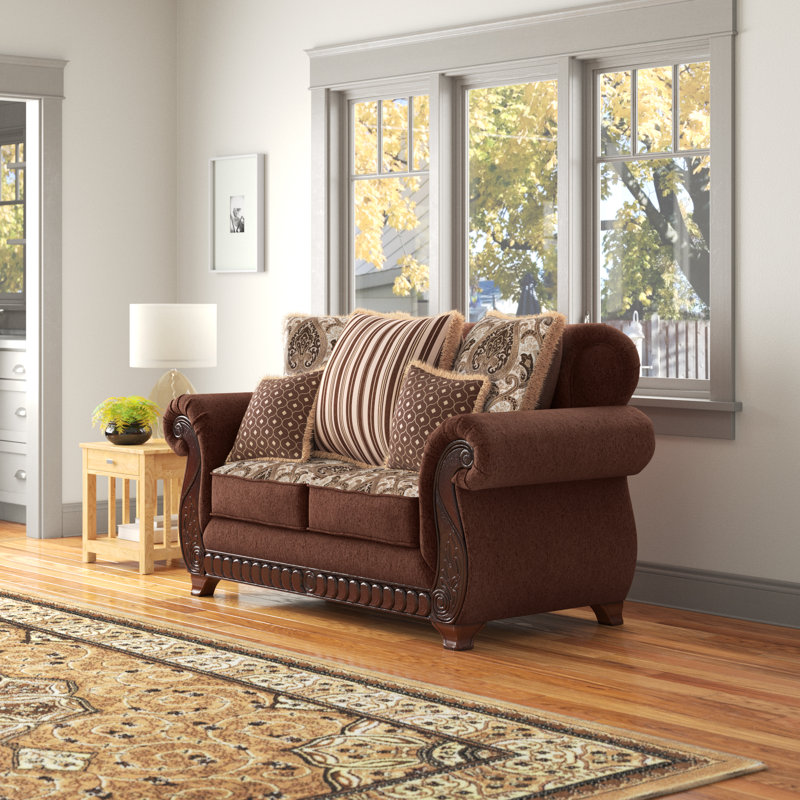 Encinas Upholstered 72'' Loveseat, Brown
