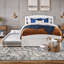Lit plateforme en bois massif avec pied de lit et gigogne Elliana-1741955606-1741955605