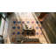 Tapis brun antique en coton Dhurrie