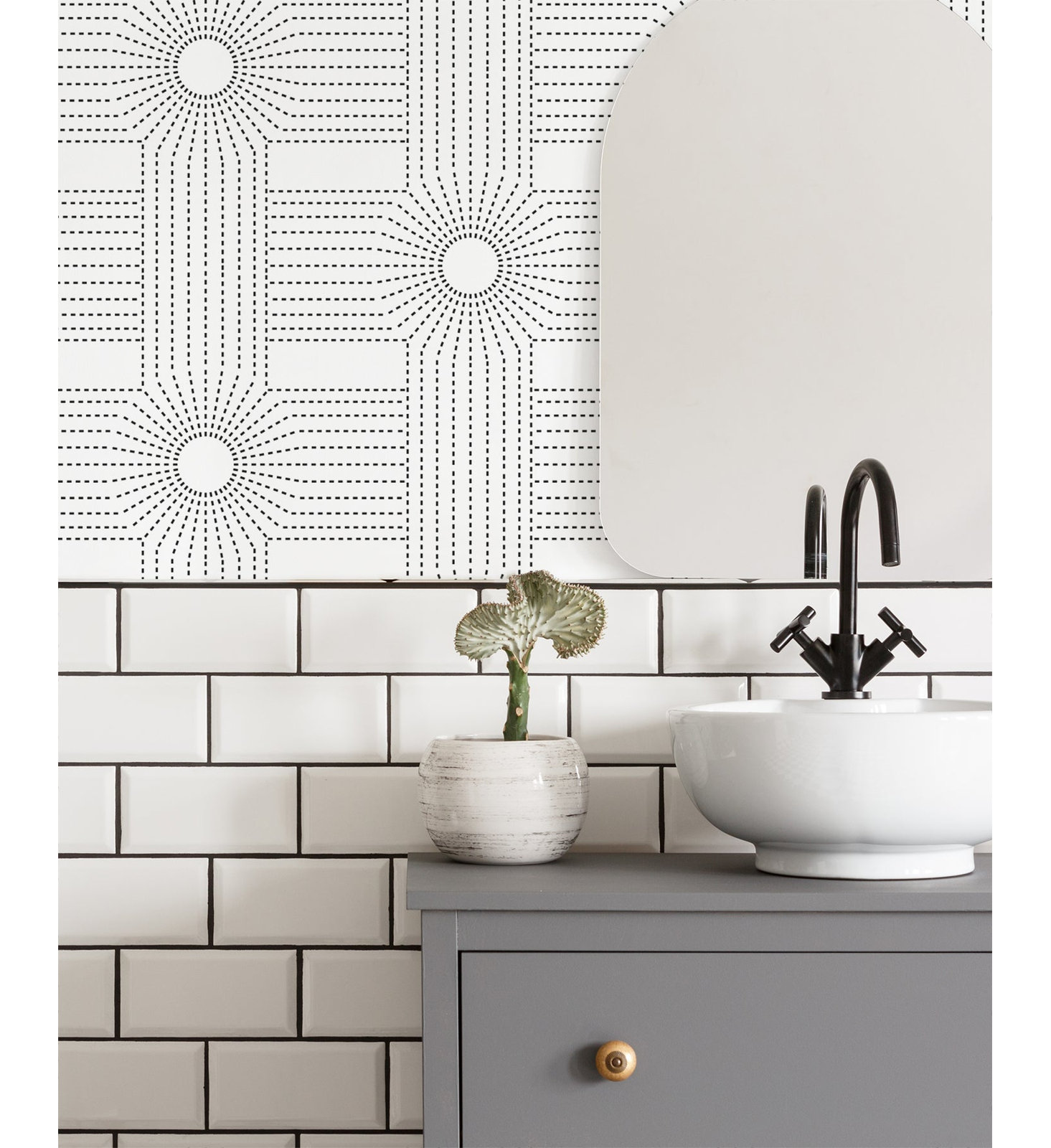CoEd Self-Adhesive Wallpaper Tile, Quartz White, Faux Grasscloth, Non-pasted