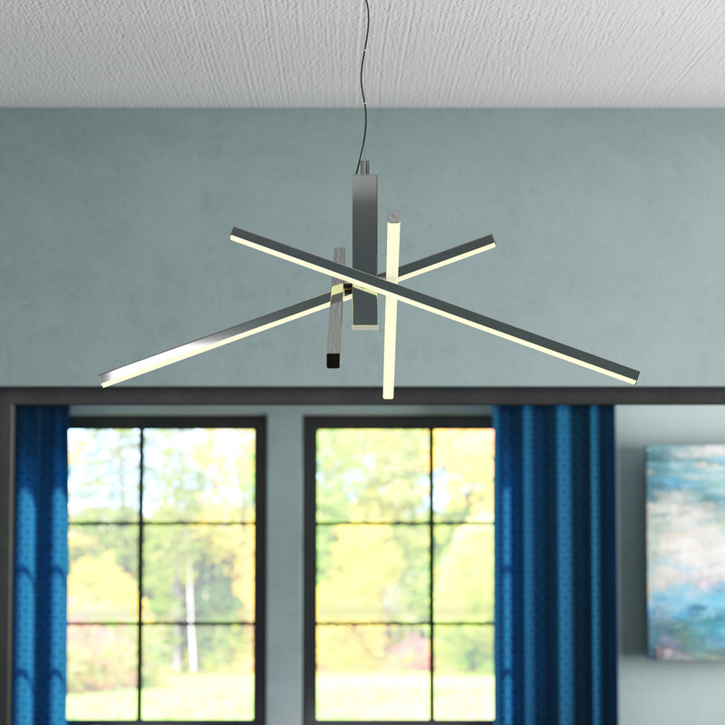 Lustre spoutnik à 4 lumières Trouville