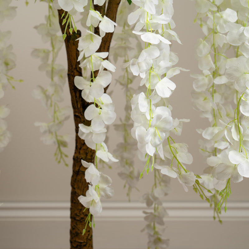 150cm Faux Cream Wisteria Tree