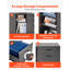 Classeur mobile 3 tiroirs en bois avec multiprise-711393325