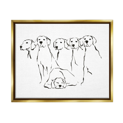" Minimal Dogs Doodle " by Ethan Harper