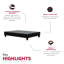 Lit plateforme Modern