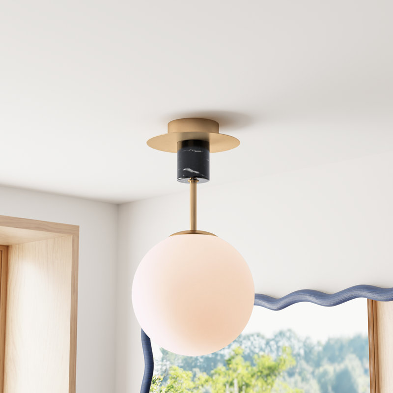 Drake Glass Semi Flush Mount